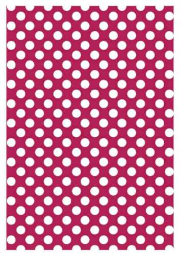 Printed Wafer Paper - Small Dots Bright Pink - Click Image to Close
